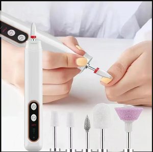 Perceuse à ongles électrique portable à piles, pour retirer rapidement le vernis gel, polisseuse pour manucure, pour salon de manucure - Product Image 3