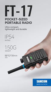 Radio HT SAMCOM Dua Arah 2W Walkie Talkie FT-18S 1700mAh Suara Jernih Efisiensi Komunikasi - Product Image 6