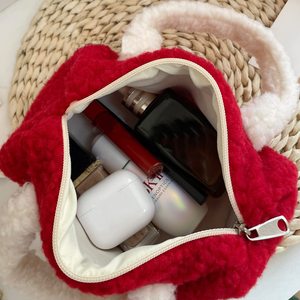 Borsa Cosmetica in Morbido Pile Teddy Personalizzata Royal Fair, Borsa <span class=keywords><strong>da</strong></span> Viaggio Multiuso, Pochette Pelosa, Borsa Trendy in Sherpa - Product Image 3