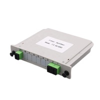 Boîte de diviseur optique de Cassette d'IP65 1*2 1*4 1*8 1*16 1*32 1*64 et type PLC d'insertion pour le PLC de l'équipement SC/UPC 1x2 de fibre optique