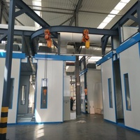 Ligne automatique de peinture de revêtement liquide et en poudre chaîne de convoyeur aérienne