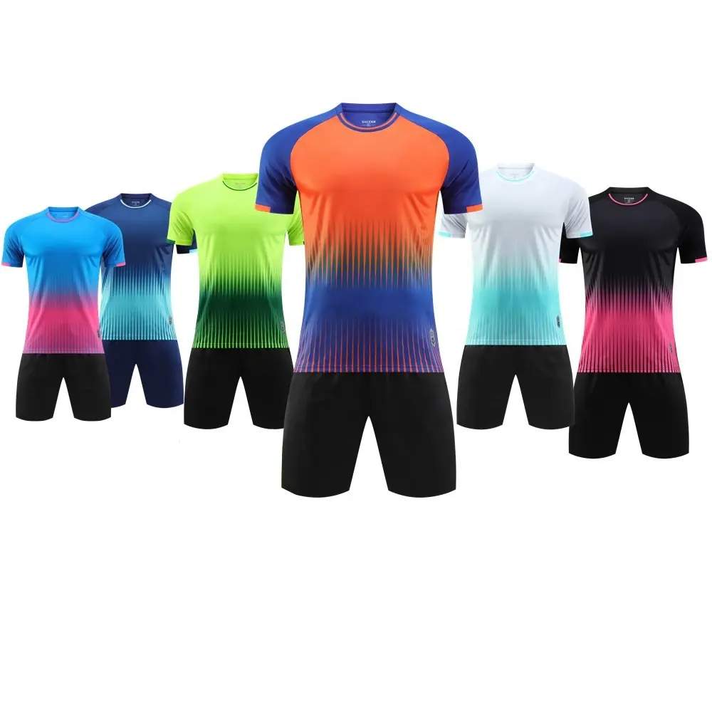 Maillot de football sublimé design personnalisé vente en gros kit de maillot de football d'équipe uniforme de sport pour hommes