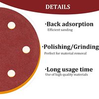 SHARPNESS 5 pouces 8 trous crochet et boucle disques abrasifs papier de verre pour ponceuse orbitale aléatoire 40 60 80 120 180 240 320 grains