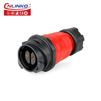 Connecteur de câble d'alimentation CNLINKO étanche mâle-femelle M24 2 broches