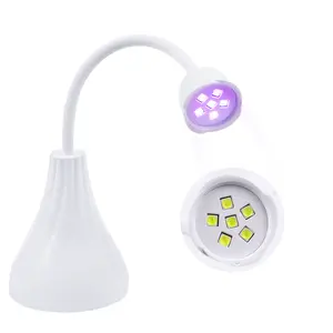 16W Flower Head Uv Led Polish nail Lamp Quick Drying USB Rechargeable Manicure Portable Desktop LED
