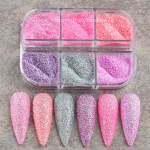 Vernis à ongles en Gel, 1 boîte, poudre de <span class=keywords><strong>sucre</strong></span>, pigments chromés, poussière scintillante - Product Image 4