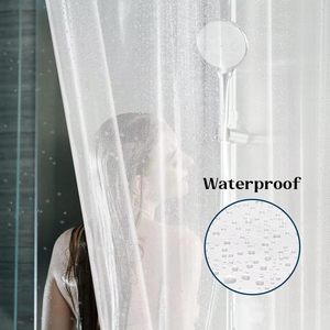 Rideau de Douche Transparent en PEVA Personnalisé, Léger et Imperméable, avec Aimants, pour Salle de Bain - Product Image 2