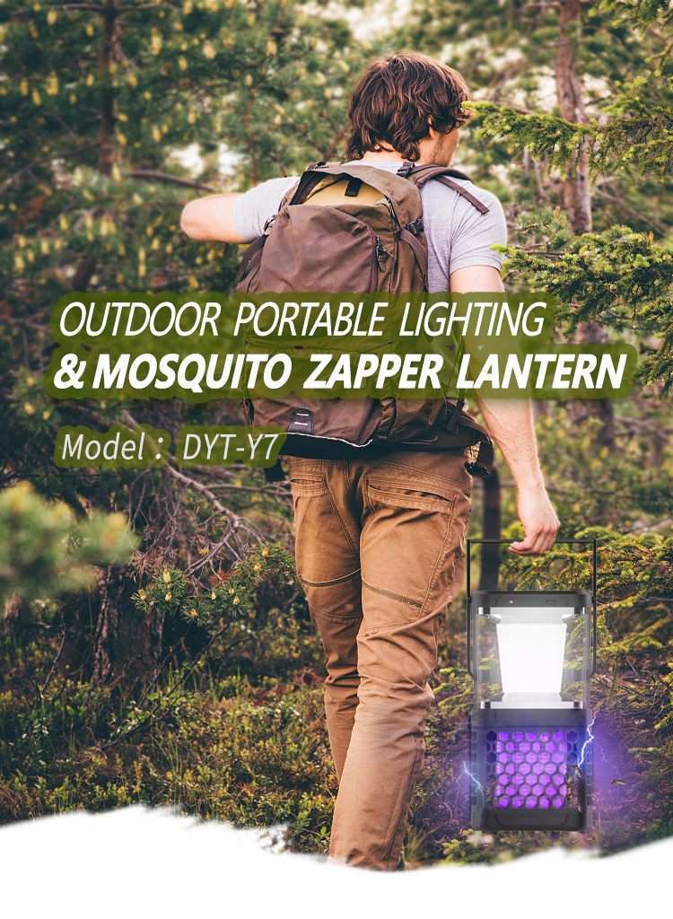 Dayang 2-in-1 camping lantern bug zapper mosquito killer lamp tent light waterproof insect mosquito killer led lantern