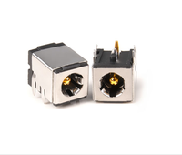 Connecteur de prise horizontale à soudure DC JACK DC0213XC-025 avec boîtier en cuivre pour équipement de sécurité