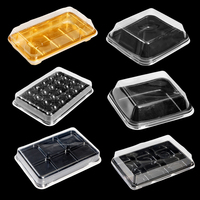 Récipient d'emballage de gâteau à muffins PET jetable à 9 cellules pour mariage boîte à cupcakes en plastique transparent pour