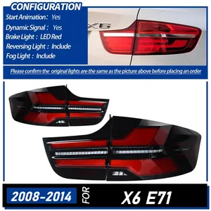 StarNav Car Rear Taillight For E71 2008-2014 Assembly Upgrade With LED Running Turn Signal Brakes Lights Body Kit <b>Plug</b> and Play - Product Image 5