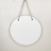 Panneau de fermeture ouverte de porte en MDF rond de 30cm pour sublimation Panneau décoratif en bois personnalisé et populaire