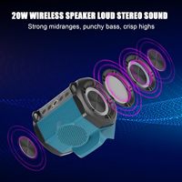 Altavoz para Mil Waukee/Mak ITA/Dew Alt Bos ch 18-20V batería de iones de litio con puerto USB tipo C reproductor compatible con Bluetooth altavoz