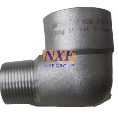 NXF High Pressure ASTM A182 Class3000-9000 Stainless Steel Thd Pipe Fittings DN15-1200 90° 45°LR/ SR Elbow Size Range 1.4547