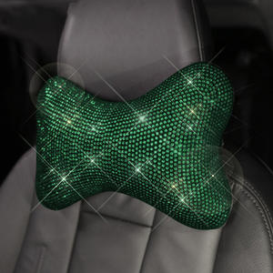 Funda de freno de mano con diamantes de imitación para coche, cubierta de volante integrada, color verde, Esmeralda - Product Image 4