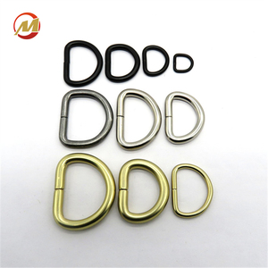 Venta al por mayor de moda D soldado con autógena forma sólida D anillos anillo negro para bolsas o maleta - Product Image 5