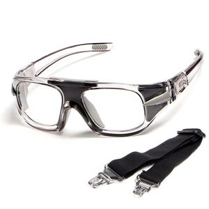 खेल काले चश्मे के साथ समायोज्य लोचदार बैंड सुरक्षा प्रभाव संरक्षण आउटडोर खेल बास्केटबॉल फुटबॉल बैडमिंटन खेल चश्मा - Product Image 3