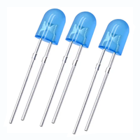 5mm Ovale Led Bleu Rouge Bleu Vert Jaune Blanc 5mm 25 Eau Clair/Couleur Diffusé Uv Led Fiche Technique 5V Point culminant ou OEM 4V 20ma
