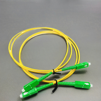 Simplex SM LSZH 3.0mm SC APC kabel Patch serat optik FTTH peralatan Jumper optik serat optik