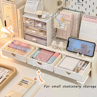 Organisateur de bureau en bois MDF, support d'écran multi-niveaux avec tiroir, étagère de rangement pour ordinateur, idéal pour le bureau, l'école et la maison