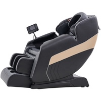 Fauteuil de Massage Électrique Shiatsu 4D Chauffant à Pistes SL, Inclinable, Zéro Gravité, Salon de Bien-être, pour le Corps Entier
