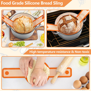 Bread Proofing Basket <b>Set</b> Round 9 Inch and Oval 10 Inch Banneton Bread Bowl Sourdough Bread Making Supplies Tools - Product Image 3