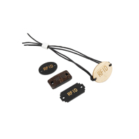 Etiqueta de madera programable NFC pulsera logotipo personalizado nudo cierre cuerda RFID poliéster cordón fino joyería pulsera para evento