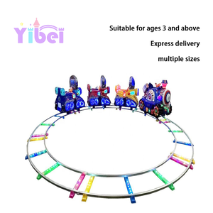 <span class=keywords><strong>Tren</strong></span> Eléctrico con Vías Certificado en Seguridad para Niños en Centros Comerciales Interiores Operación Estable Diseño de Caricatura Divertido Juguete Montable - Product Image 2