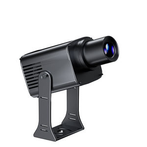 Logo personalizzato IP67 impermeabile proiettore Gobo <span class=keywords><strong>LED</strong></span> pubblicità luce cinque Grid proiettore rotante segno per porta e pavimento e parete - Product Image 3