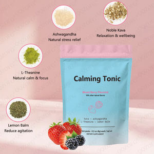 Großhandel Calm <span class=keywords><strong>Tonic</strong></span> Powder Packet mit Ashwagandha, L- Theanin & Zitronen melisse zur Entspannung und Fokus Förderung von Schlaf pulver - Product Image 5