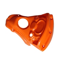 Machine d'arcade coque en plastique couleur orange pour jeu de course neige moto vélo simulateur machine de jeu vidéo neige à travers les pièces