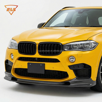 Piezas Automotrices ES, Alerón Delantero de Fibra de Carbono Estilo 3D Negro para BMW Serie M X5M X6M F85 F86, Kit de Carrocería