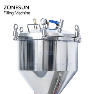 ZONESUN-Desinfectante de manos presurizado, máquina de llenado de pasta de crema, crema, miel, pimienta, salsa, cosméticos, Gel - Product Image 2