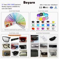 Lunettes de soleil de luxe Boyarn, nouvelle collection, monture en métal, verres PC, protection UV, unisexe