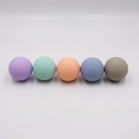 Ballon de massage double en silicone personnalisé avec logo pour la thérapie des mains et des pieds, avec prise de type chinois