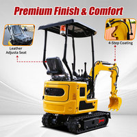 Pengiriman Gratis Excavator Mini R319 1 Ton Mesin CE EPA Baru Crawler Digger 2 Ton 1 Ton Mesin Excavator Mini Kecil untuk Pertanian