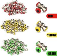 10 Stück/Beutel 3.2mm 5mm 5.5mm Realistische Angelköderaugen Aus Messing – Beschwerte Fliegenbindeaugen Für DIY-Köder
