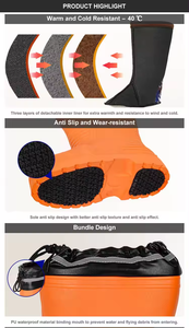 Haute qualité <span class=keywords><strong>pas</strong></span> <span class=keywords><strong>cher</strong></span> usine Style chaud confortable pluie neige hiver imperméable pont <span class=keywords><strong>de</strong></span> <span class=keywords><strong>pêche</strong></span> Eva mousse bottes pour hommes - Product Image 5