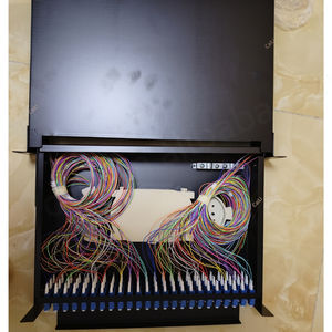 FTTH óptico ODF 144 núcleos interior/exterior caja de terminales de fibra óptica SC/LC/FC conectores 2U Pigtail Modelo 3G/4G/redes WiFi - Product Image 4