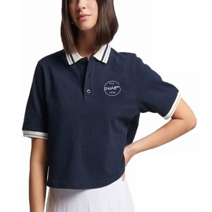 T-shirts surdimensionnés à imprimé puff personnalisé, broderie lourde, haut court pour femmes, t-<span class=keywords><strong>shirt</strong></span> bébé, broderie de haute qualité, polo <span class=keywords><strong>blanc</strong></span> - Product Image 4