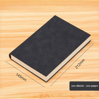 Cuaderno planificador diario de tapa dura A5 de cuero PU con logotipo impreso personalizado, estilo de negocios elegante, hoja de 100, libreta de direcciones personalizada
