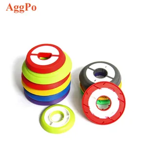 Silicone Fishing Main Line Spool Portable Flip Cover Fishing Tackle 4.8/5.6/5.8/7.0 Fishing Line Winding Board Plate Shaft