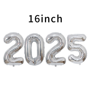 ลูกโป่งฟอยล์ตัวเลข DAMAI ขนาด 16 นิ้ว ชุดตกแต่งปาร์ตี้ปีใหม่ 2025 จำนวน 4 ชิ้น - Product Image 3