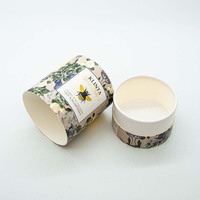 Boîte en papier kraft cylindrique à bords roulés sur mesure pour l'emballage de miel, de poudre nutritionnelle, de thé, de café et d'aliments