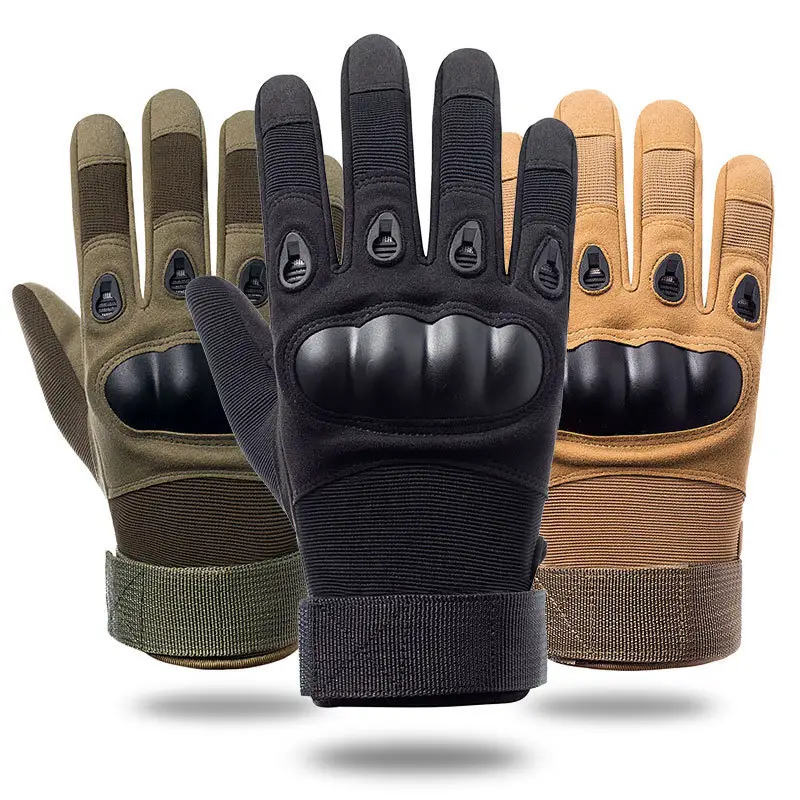 Men's and women's outdoor anti slip and wear-resistant multifunctional motorcycle tactical gloves for mountain climbing