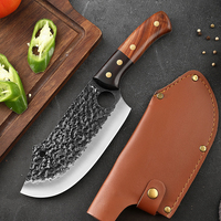 Couteaux de chasse CLEAVER d'extérieur, épaisseur de 3,5 mm, forgés à la main, acier au carbone 4Cr13, couteaux de chef, couteaux à sashimi, couteaux à désosser, couteaux de boucher