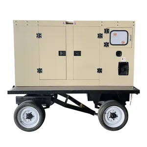 Diesel Trailer Electric Mobile Power Generator Series Electrica Mobile Genset Trailer