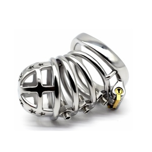 FRRK Jaula de Castidad Masculina de Acero Inoxidable con Púas Ajustables, Innovadora Jaula para Pene con Púas, para Hombres Gay - Product Image 4