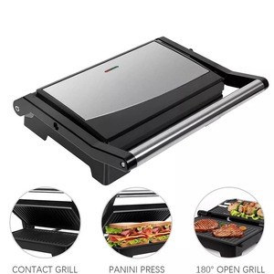 Grille de cuisson électrique professionnelle à <span class=keywords><strong>double</strong></span> nervure RSC Health, presse à <span class=keywords><strong>panini</strong></span> commerciale, machine à sandwichs PG006 - Product Image 5