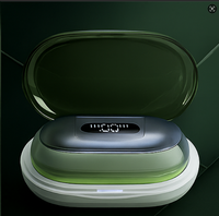 Écouteurs Bluetooth vert argent avec écran LED Écouteurs intra-auriculaires TWS sans fil pour le sport et un usage quotidien